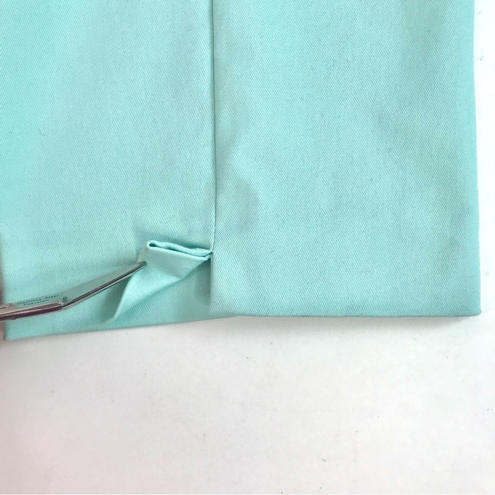 BELLA COLORI Aquamarine Teal Pastel High Waist Tailored Slacks Pants Size 8 - Picture 13 of 16